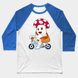 Mushroom Bicycle Purse Baseball T-Shirt